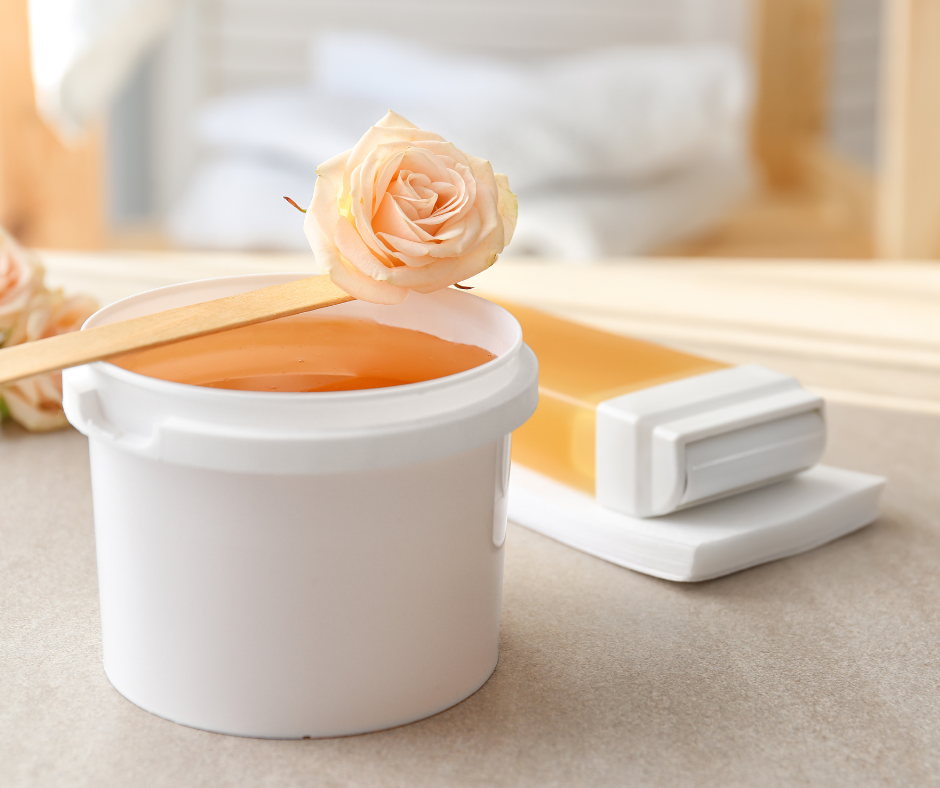 pot of wax melting for spa salon waxing legs arms bikini course program certificate cosmetology aesthetics brantford