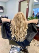 brantford hair school hair salon hairstylist hairdresser blonde blonding highlight service balayage platinum natural affordable hair service hair salon hairstylist near me