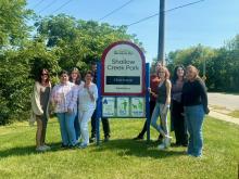 shallow creek academy of hair design new students at shallow creek park in brantford ontario beauty school cosmetology college hairstyling diploma trade school 