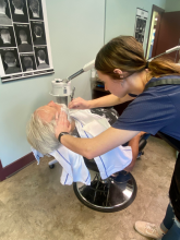 brantford straight razor shave shaving course barber shop near me free shaves facials beard neck trims hairstylist hair stylist program service affordable barbering