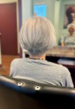 women's hair cut 2024 graduated layered bob short hair with layers affordable hair cut near me in brantford ontario hairstyling college diploma 